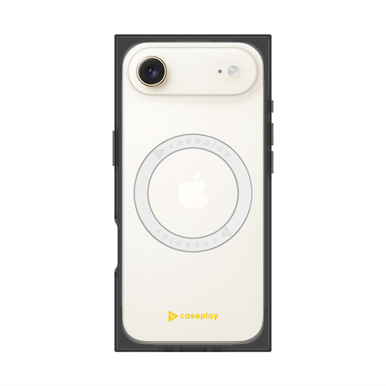 プレミアムスクエアケース with MagSafe［ オリジナル - caseplayロゴ - イエロー/A ］