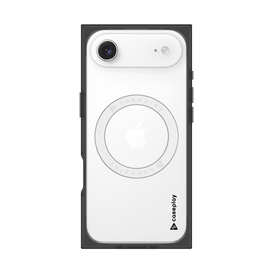 プレミアムスクエアケース with MagSafe［ オリジナル - caseplayロゴ - ブラック/B ］