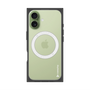 プレミアムスクエアケース with MagSafe［ オリジナル - caseplayロゴ - ホワイト/B ］