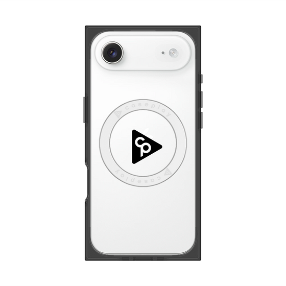 プレミアムスクエアケース with MagSafe［ オリジナル - caseplayロゴ - ブラック/C ］