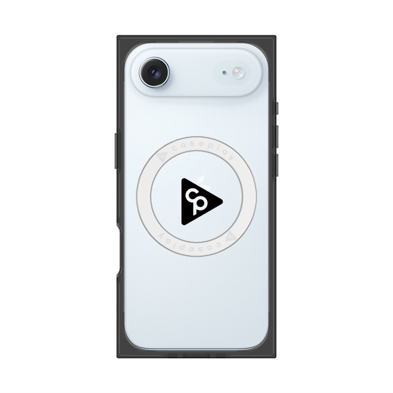 プレミアムスクエアケース with MagSafe［ オリジナル - caseplayロゴ - ブラック/C ］