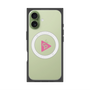 プレミアムスクエアケース with MagSafe［ オリジナル - caseplayロゴ - ピンク/C ］