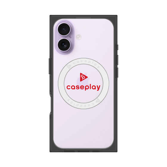プレミアムスクエアケース with MagSafe［ オリジナル - caseplayロゴ - レッド/D ］