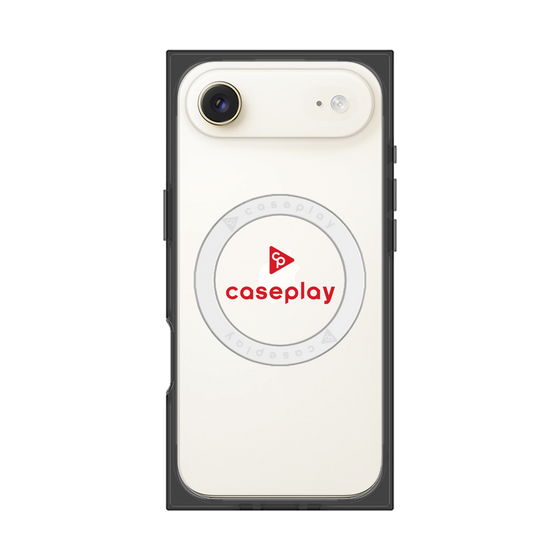 プレミアムスクエアケース with MagSafe［ オリジナル - caseplayロゴ - レッド/D ］