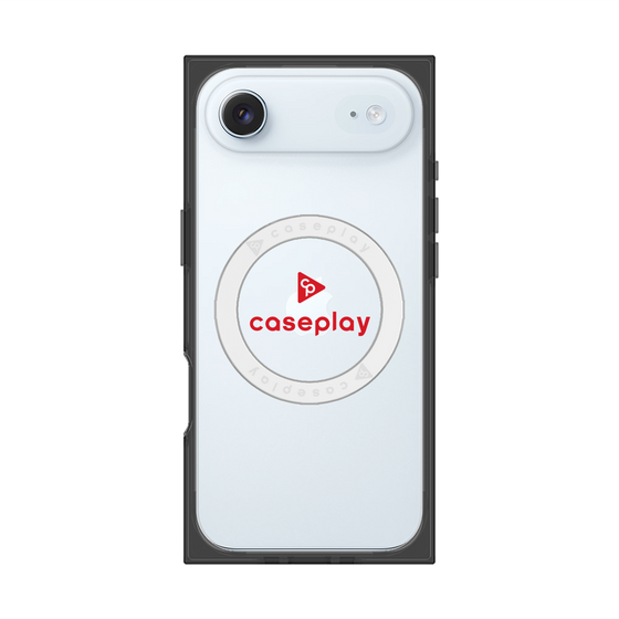 プレミアムスクエアケース with MagSafe［ オリジナル - caseplayロゴ - レッド/D ］