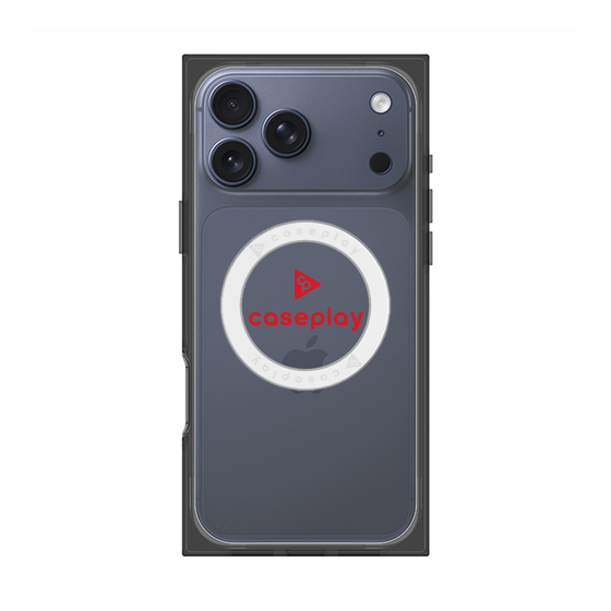プレミアムスクエアケース with MagSafe［ オリジナル - caseplayロゴ - レッド/D ］