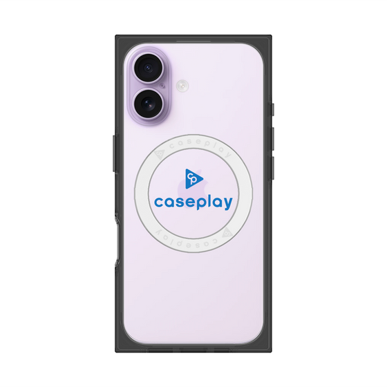 プレミアムスクエアケース with MagSafe［ オリジナル - caseplayロゴ - ブルー/D ］