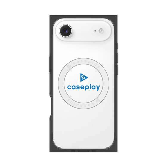 プレミアムスクエアケース with MagSafe［ オリジナル - caseplayロゴ - ブルー/D ］