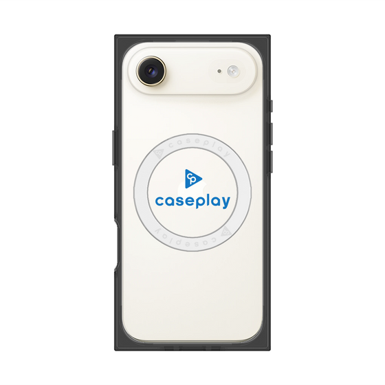 プレミアムスクエアケース with MagSafe［ オリジナル - caseplayロゴ - ブルー/D ］