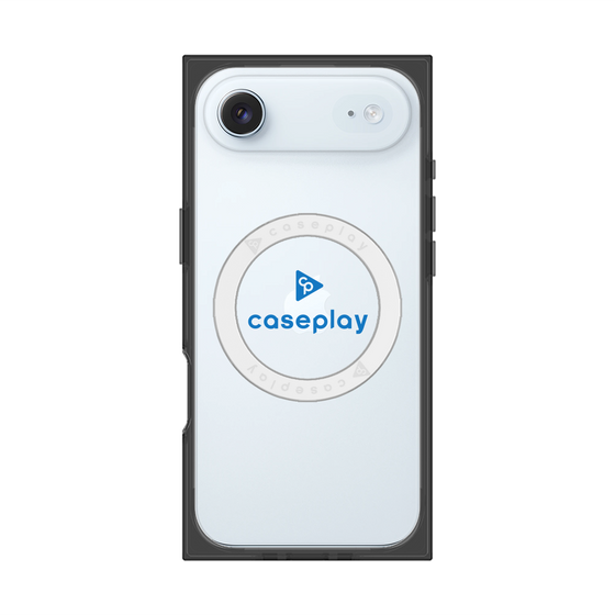 プレミアムスクエアケース with MagSafe［ オリジナル - caseplayロゴ - ブルー/D ］