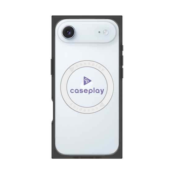 プレミアムスクエアケース with MagSafe［ オリジナル - caseplayロゴ - パープル/D ］