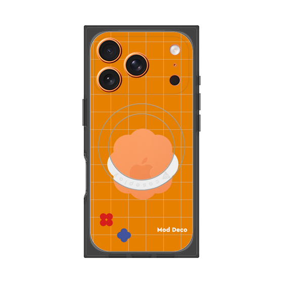 プレミアムスクエアケース with MagSafe［ Mod Deco - オリジナル - レトロオレンジ ］