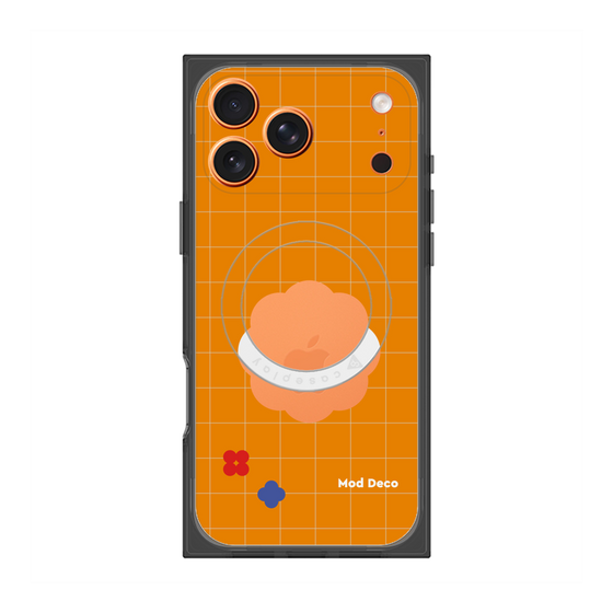 プレミアムスクエアケース with MagSafe［ Mod Deco - オリジナル - レトロオレンジ ］