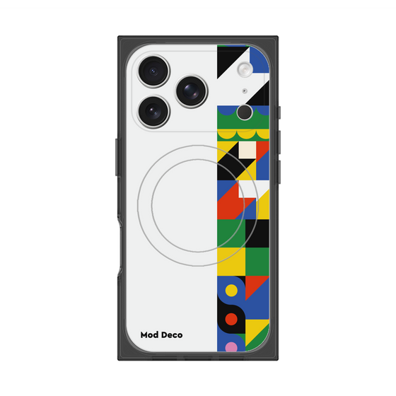 プレミアムスクエアケース with MagSafe［ Mod Deco - オリジナル - 幾何学模様/B ］