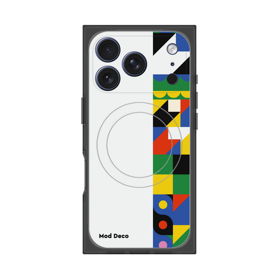プレミアムスクエアケース with MagSafe［ Mod Deco - オリジナル - 幾何学模様/B ］