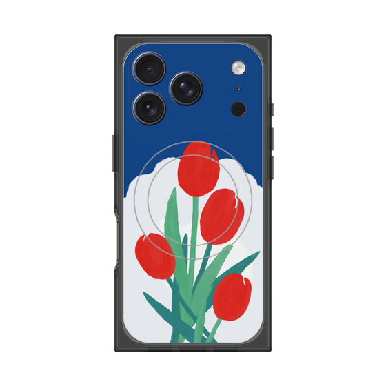 プレミアムスクエアケース with MagSafe［ Mod Deco - オリジナル - フラワー/A ］