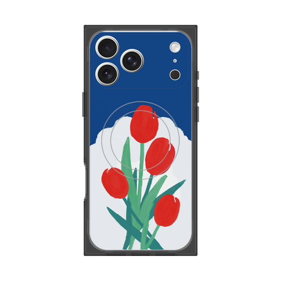 プレミアムスクエアケース with MagSafe［ Mod Deco - オリジナル - フラワー/A ］
