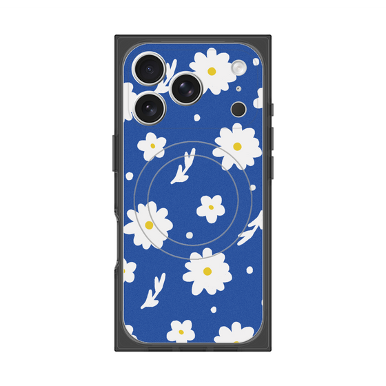 プレミアムスクエアケース with MagSafe［ Mod Deco - オリジナル - フラワー/B ］