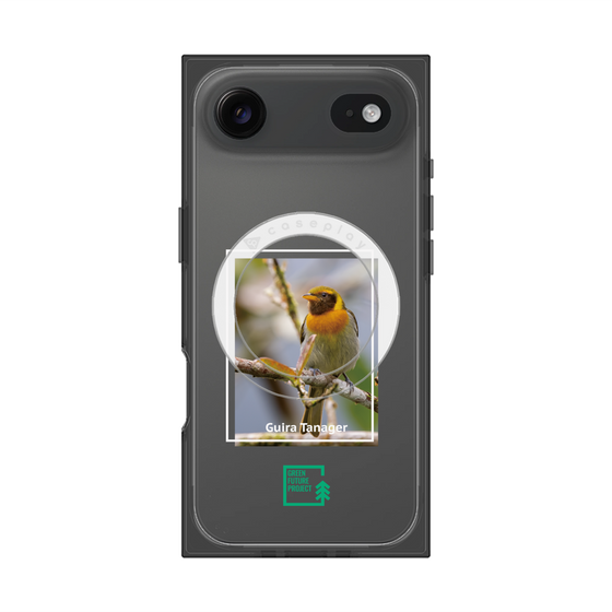 プレミアムスクエアケース with MagSafe［ Green Future Project - Guira Tanager ］