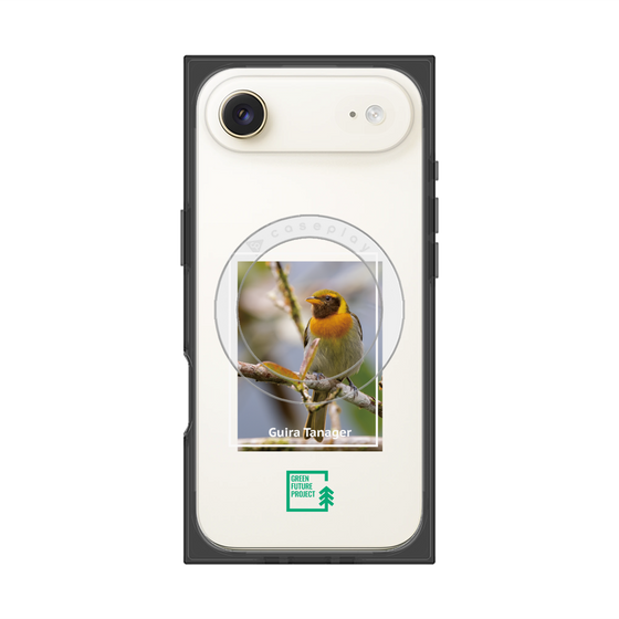プレミアムスクエアケース with MagSafe［ Green Future Project - Guira Tanager ］