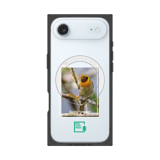 プレミアムスクエアケース with MagSafe［ Green Future Project - Guira Tanager ］
