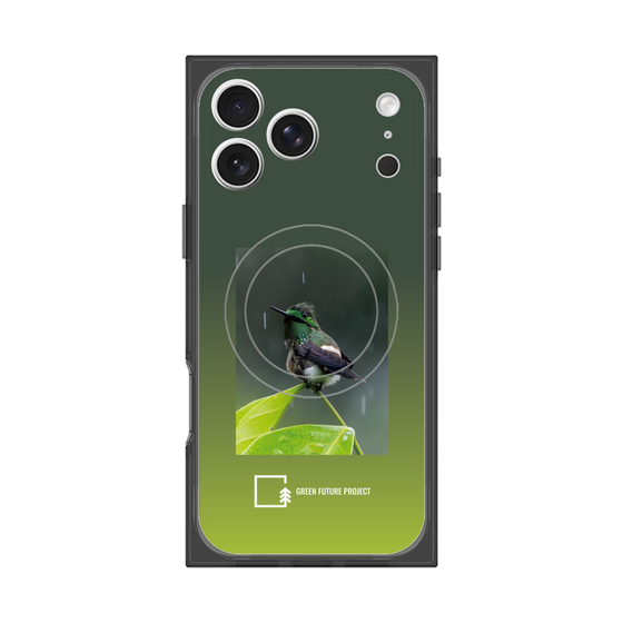 プレミアムスクエアケース with MagSafe［ Green Future Project - Butterfly Coquette ］