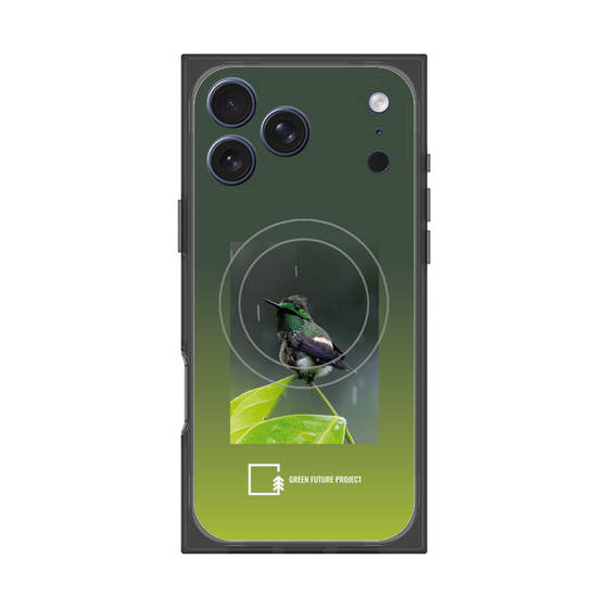 プレミアムスクエアケース with MagSafe［ Green Future Project - Butterfly Coquette ］