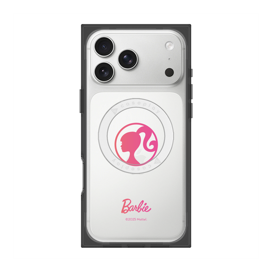プレミアムスクエアケース with MagSafe［ Barbie - ロゴ ］