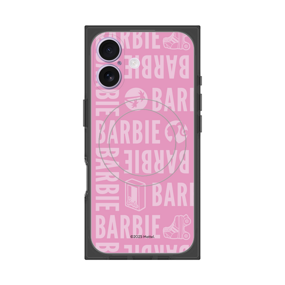 プレミアムスクエアケース with MagSafe［ Barbie - ロゴパターン3 ］