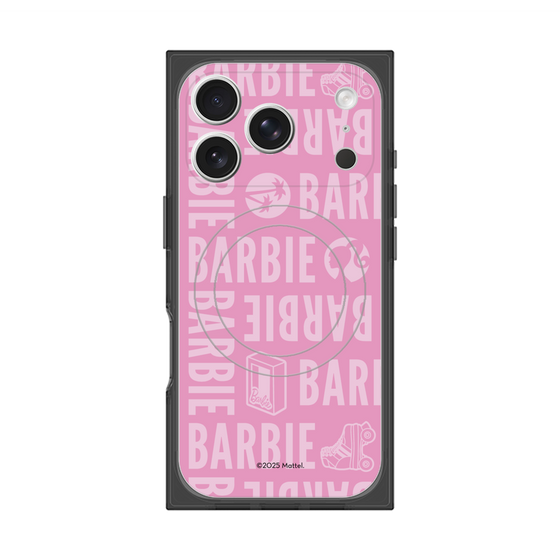 プレミアムスクエアケース with MagSafe［ Barbie - ロゴパターン3 ］