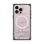 プレミアムスクエアケース with MagSafe［ Barbie - ロゴパターン3 - クリア ］