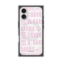 プレミアムスクエアケース with MagSafe［ Barbie - ロゴパターン3 - クリア ］