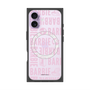 プレミアムスクエアケース with MagSafe［ Barbie - ロゴパターン3 - クリア ］