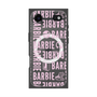 プレミアムスクエアケース with MagSafe［ Barbie - ロゴパターン3 - クリア ］