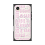 プレミアムスクエアケース with MagSafe［ Barbie - ロゴパターン3 - クリア ］