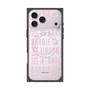 プレミアムスクエアケース with MagSafe［ Barbie - ロゴパターン3 - クリア ］
