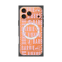 プレミアムスクエアケース with MagSafe［ Barbie - ロゴパターン3 - クリア ］