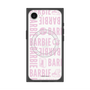 プレミアムスクエアケース with MagSafe［ Barbie - ロゴパターン3 - クリア ］