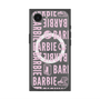 プレミアムスクエアケース with MagSafe［ Barbie - ロゴパターン3 - クリア ］