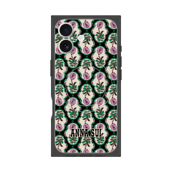 プレミアムスクエアケース with MagSafe［ ANNA SUI - ROSE CAMEO ］
