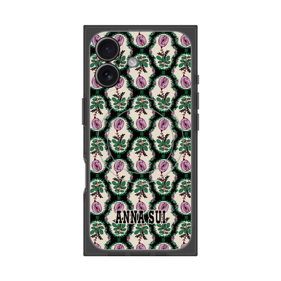 プレミアムスクエアケース with MagSafe［ ANNA SUI - ROSE CAMEO ］
