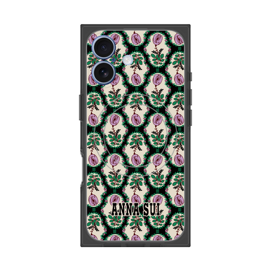 プレミアムスクエアケース with MagSafe［ ANNA SUI - ROSE CAMEO ］