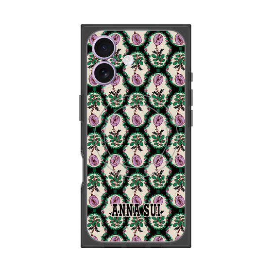 プレミアムスクエアケース with MagSafe［ ANNA SUI - ROSE CAMEO ］