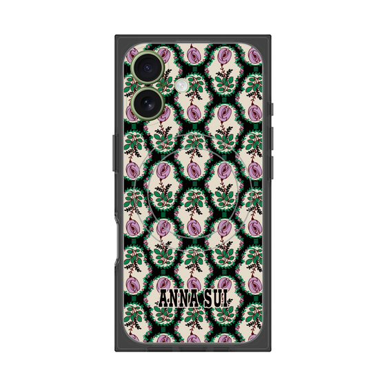 プレミアムスクエアケース with MagSafe［ ANNA SUI - ROSE CAMEO ］