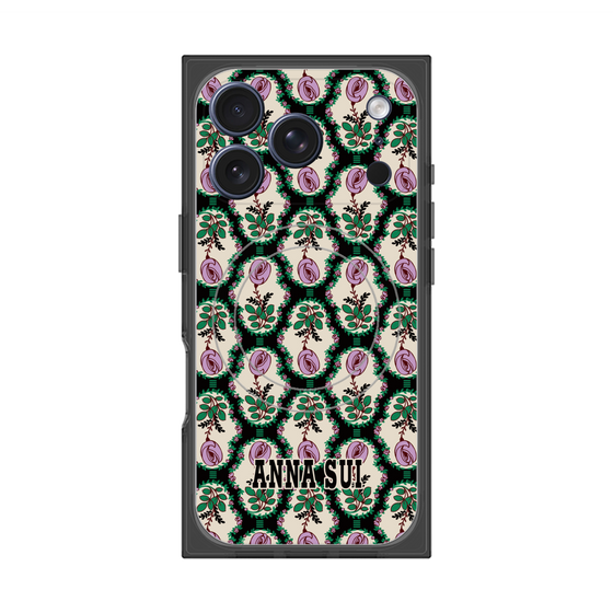 プレミアムスクエアケース with MagSafe［ ANNA SUI - ROSE CAMEO ］