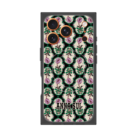 プレミアムスクエアケース with MagSafe［ ANNA SUI - ROSE CAMEO ］