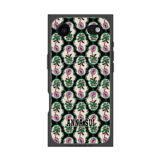 プレミアムスクエアケース with MagSafe［ ANNA SUI - ROSE CAMEO ］