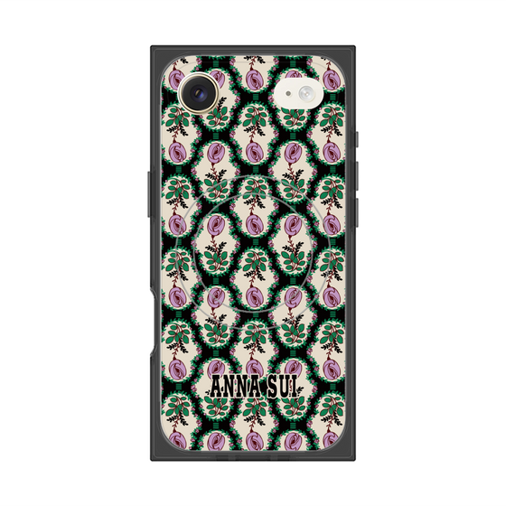 プレミアムスクエアケース with MagSafe［ ANNA SUI - ROSE CAMEO ］