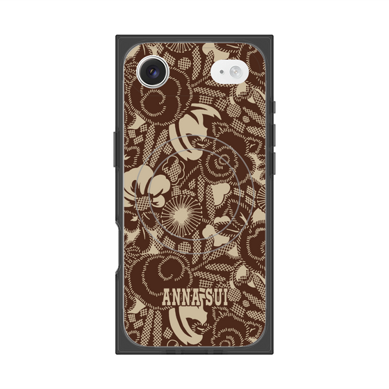 プレミアムスクエアケース with MagSafe［ ANNA SUI - STITCHED FLORAL ］