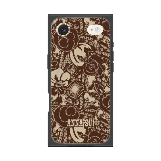 プレミアムスクエアケース with MagSafe［ ANNA SUI - STITCHED FLORAL ］